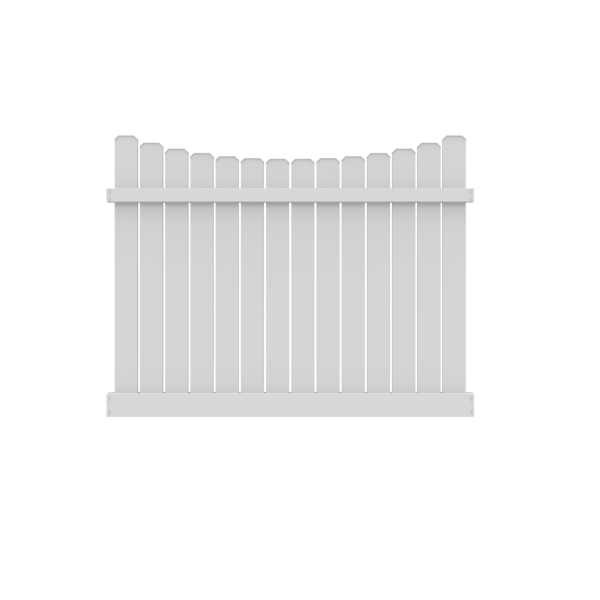 وائٹ ڈاگ ایئر سیمی پرائیویسی ونائل باڑ